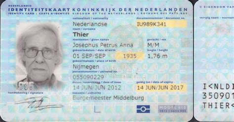 netherlands dutch identity card
