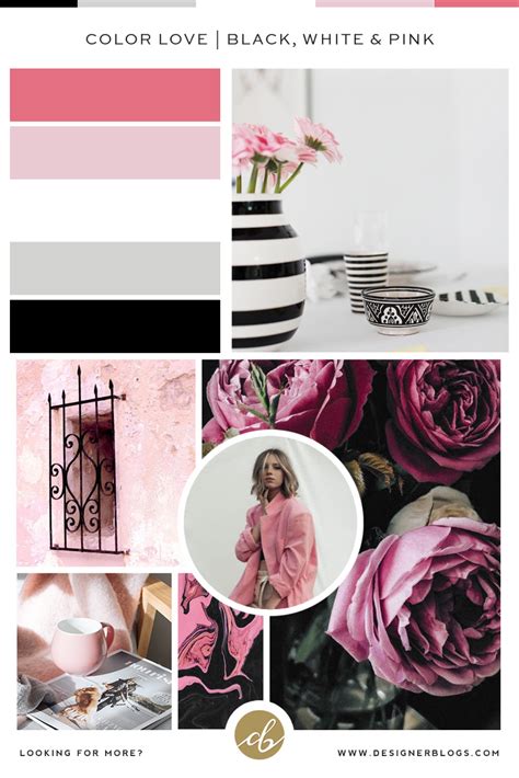 color love black white and pink