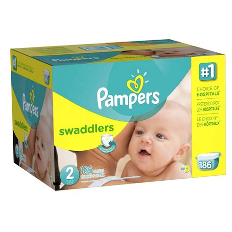 pampers swaddlers diapers size   count  shipping