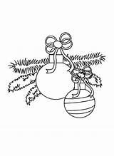 Christmas Balls Coloring Pages Ball Kids Index Print Folders Colpages sketch template