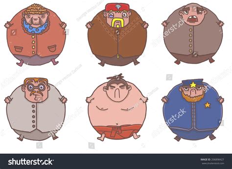 fat cartoon guys granny bold doctor stock illustration 206898427 shutterstock