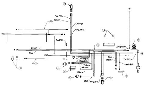 wiring diagram  lawn tractor yard machine model sd spd hp