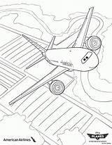 Coloring Pages Plane Jet Airlines American Planes Popular Disney Getdrawings Drawing sketch template