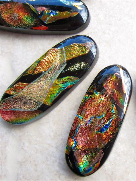 Custom Fused Glass Pins Divine Flame By Caron Art Glass