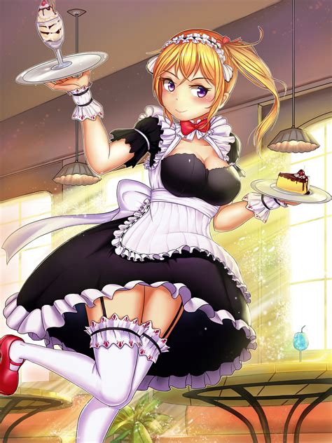 cleavage maid stockings tagme thighhighs 346108 yande re