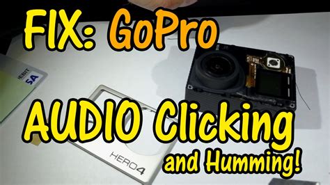 gopro fix audio clicking  humming hero wifi interference youtube