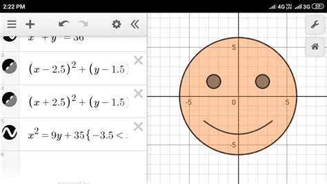 desmos graphing equations  face art