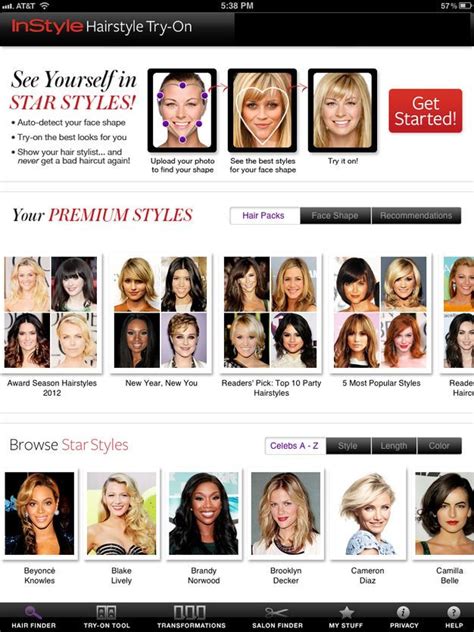 instyle hairstyle     app store hairstyle app