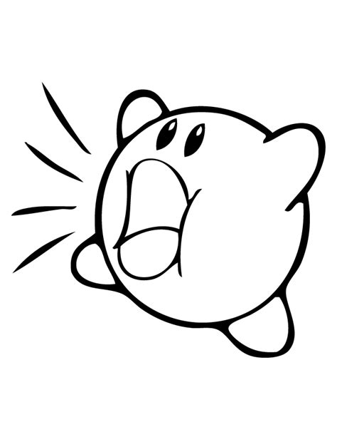 kirby coloring pages coloring home