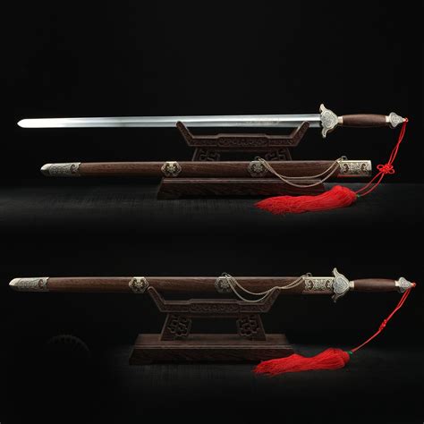 espada recta china espada de tai chi china hecha  mano de acero