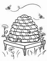 Hive Beehive Bumble Designlooter Sheets sketch template