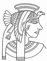 Cleopatra Egypt Coloring Historie Pages Para Colorear Umění Ancient sketch template