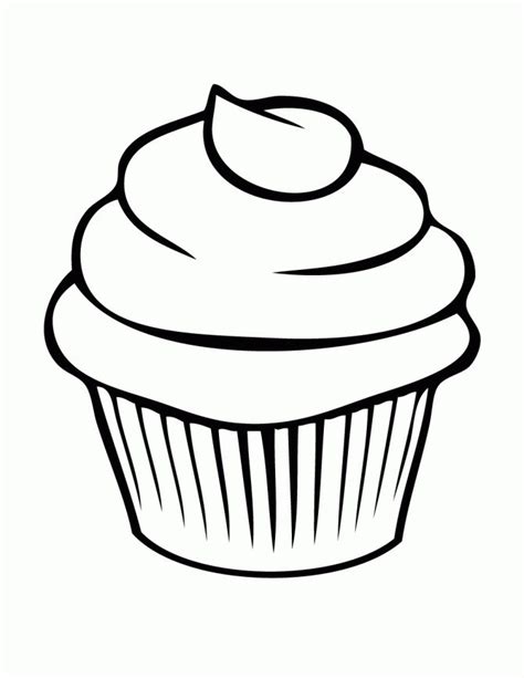 pretty cupcake coloring page colouring sheets printable pinterest