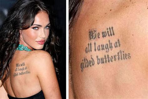 Daily Vibes Megan Fox Tattoos