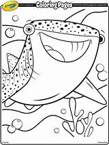 Dory Coloring Destiny Finding Pages Crayola Shark Whale Printable Kids Book Nemo Fish Sheets Adult Sharks Print Cartoon sketch template
