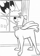 Krypto Coloring Pages Superdog Coloring4free Printable Coloriage sketch template