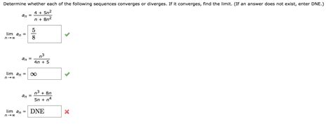 solved determine   sequence converges  diverges cheggcom