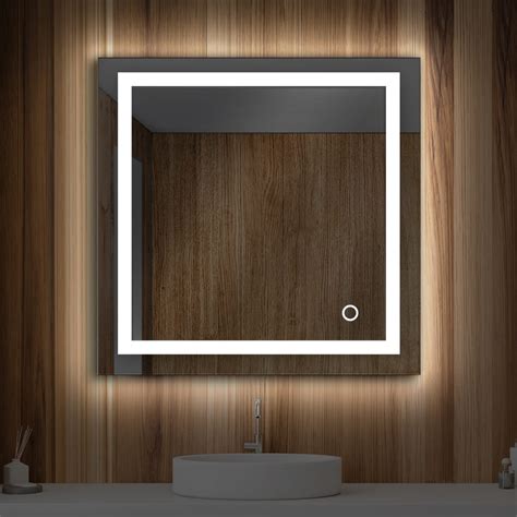alpha   led illuminated backlit mirror