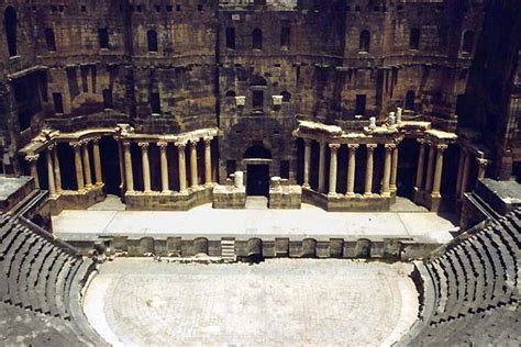 bosra syria siria theatres amphitheatres stadiums odeons ancient greek