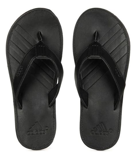 adidas black leather smart slippers  men price  india buy adidas