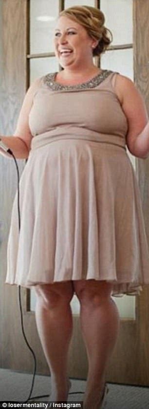 woman reveals weight loss by posing in her wedding dress daily mail