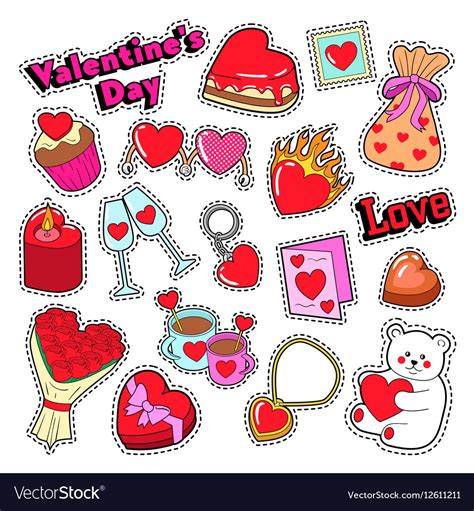 Valentine’s Day Stickers Stickers Labels And Tags Paper And Party Supplies