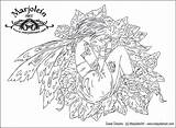 Coloring Pages Adults Printable Fairy Only Adult Detailed Mermaid Nene Thomas Designs Marjolein Popular Mermaids Color Sheets Clipart Enchanted Line sketch template