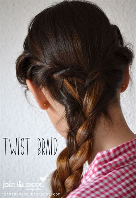 quick  easy braided hairstyles