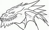 Dragon Drawing Head Draw Easy Drawings Dragons Simple Sketch Cool Step Dragoart Guide Chinese sketch template