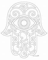 Hamsa Coloring Hand Drawing Pages Blank Embroidery Pattern Patterns Printable Template Donteatthepaste Jewish Drawings Colouring Tattoo Mano Color Beaded Para sketch template