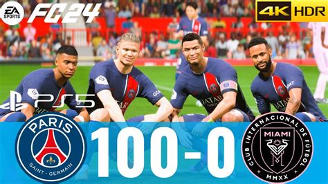 Fifa 24 Messi Ronaldo Neymar Mbappe And Haaland All Star Psg 100 0