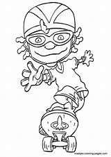 Rocket Power Coloring Pages Book Color Print Browser Window sketch template