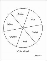 Wheel Color Coloring Blank Worksheet Template Worksheeto Via Chart Printable sketch template