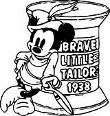 Coloring Pages Tailor Braves Mickey Brave Atlanta Little Wecoloringpage Disney Getdrawings Smurf Color Printable Getcolorings sketch template