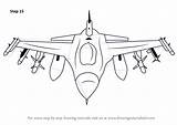 F16 Drawing Draw Falcon Fighting Jet Fighter Sketch Step Jets Drawings Make Sketches Tutorials Drawingtutorials101 Paintingvalley Learn Previous Next sketch template
