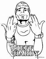 Coloring Wwe Jeff Hardy Pages Popular sketch template