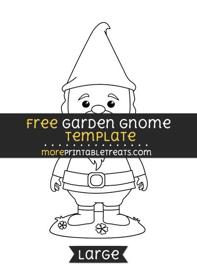 garden gnome template large