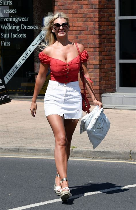 Christine Mcguinness Sexy Braless Next To Post Office 40 Photos