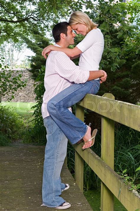 A Couple Hugging Stock Image Colourbox
