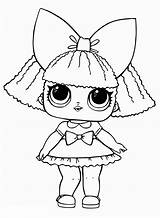 Lol Coloring Dolls Pages Surprise Baby Big Bow Puppe Pieces sketch template