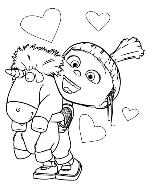 despicable  unicorn coloring pages  getcoloringscom