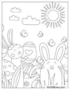 easter coloring pages book   printable  verbnow