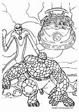 Fantastic Four Coloring Pages Print Browser Window Color sketch template