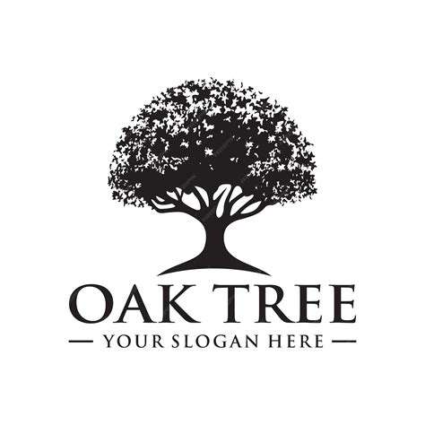 premium vector oak tree logo