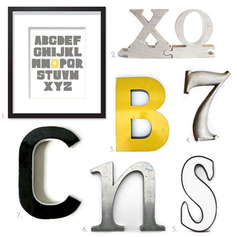 letters hand lettering alphabet art print yellow  gray art prints note cards hand