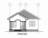 Front House Plan Drawing Autocad Given Residential  Now Cadbull Description sketch template
