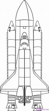 Space Rocket Nasa Shuttle Coloring Drawing Spaceship Pages Craft Sheet Project Para Ship Kids Planets Konstprojekt Color Crafts Preschool Negro sketch template