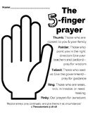 finger prayer sketch coloring page