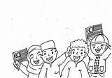 Mewarna Tulisan Khat Kemerdekaan Salam Kertas Sempena Sambutan Pelbagai Ramadhan Boleh Pekeliling sketch template