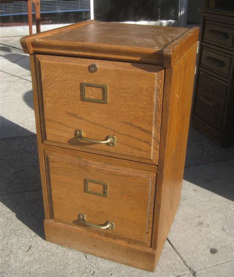 uhuru furniture collectibles sold oak  drawer file cabinet